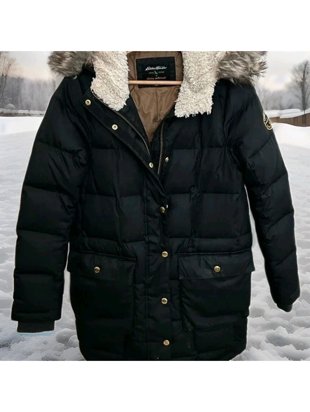 Eddie Bauer Down Winter Parka Jacket Ilaria Urbinati Limited Edition Wome Medium